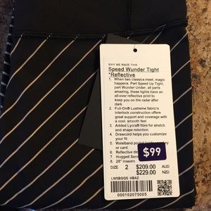 NWT speed WU tight *reflective
